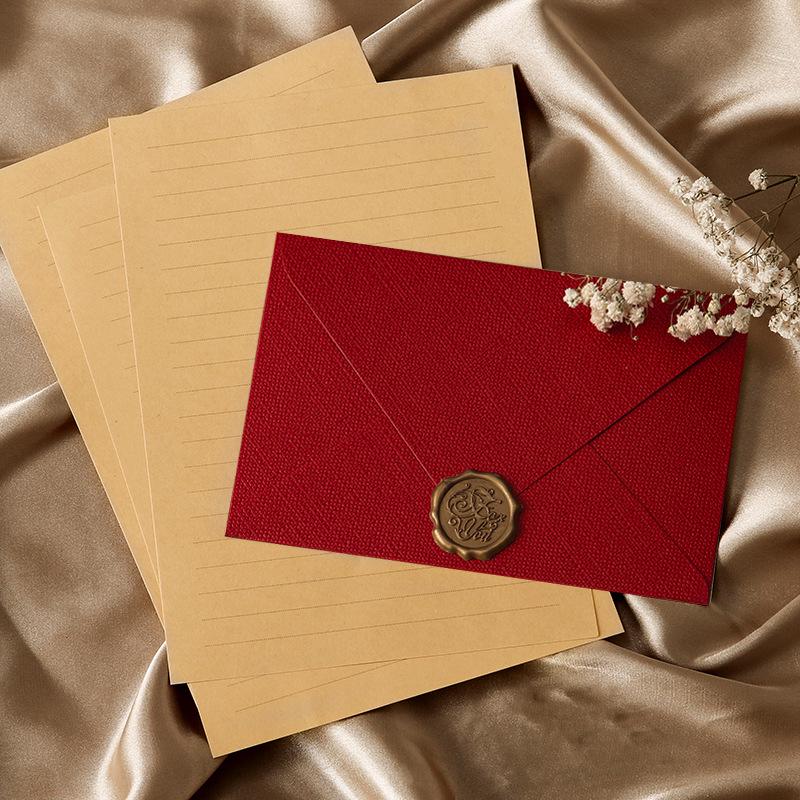 Sada listov s konopnou textúrou: Pečatidlo s voskom a pozvánky v retro štýle