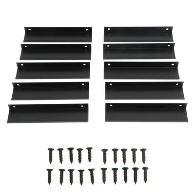 10PCS Aluminium Alloy Cabinet Edge Pull G Type Clasp Hidden Cabinet Handles for Kitchen Door Drawer Cabinet