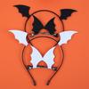 Transformative Devil Horns 3pcs Hair Clip Headband Set Party Headpieces for Halloween Costume Enhancement