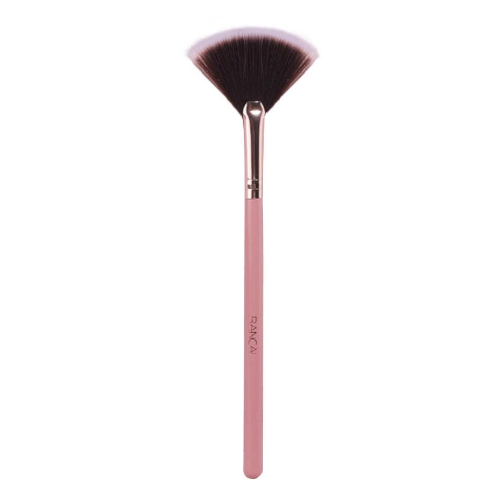 Fan-Shaped Highlight & Blending Brush: Soft Makeup Tool In Stock
