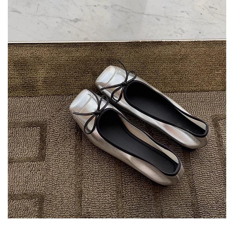 

Grape mother Huizhou women s shoes summer women s 2025 French style not tired feet single shoes thick sole inner height increase square head flat sho 35