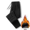 Men's Plus Velvet Thickened Coral Fleece Sweatpants for Autumn/Winter - Large Size Casual Dad Pants
