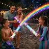 Leuchtendes Regenbogen-LED-Wassersprühspielzeug, Kindersicherer Sommer-Licht-Wassersprühzerstäuber, Beleuchteter Nachtsprinkler für Poolparty, Hinterhof, Strand