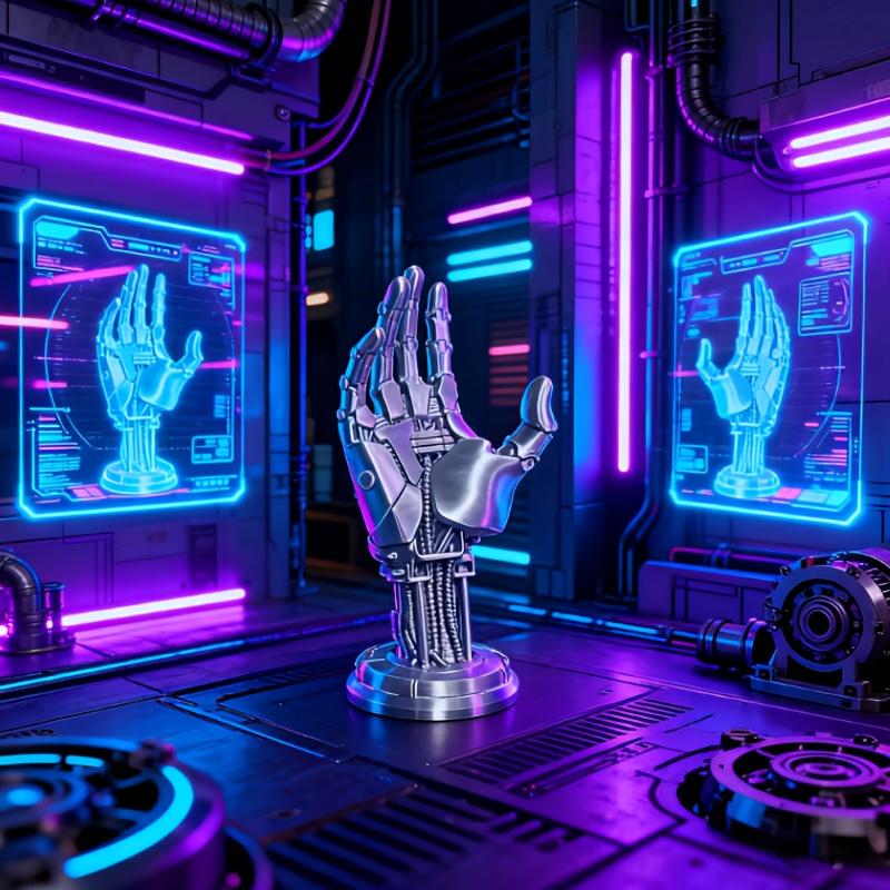 3D Cyberpunk Game Controller Stand | Multi-functional Desktop Organizer, Suitable for Controllers and Mobile Phones, Ideal Gift for Gamers