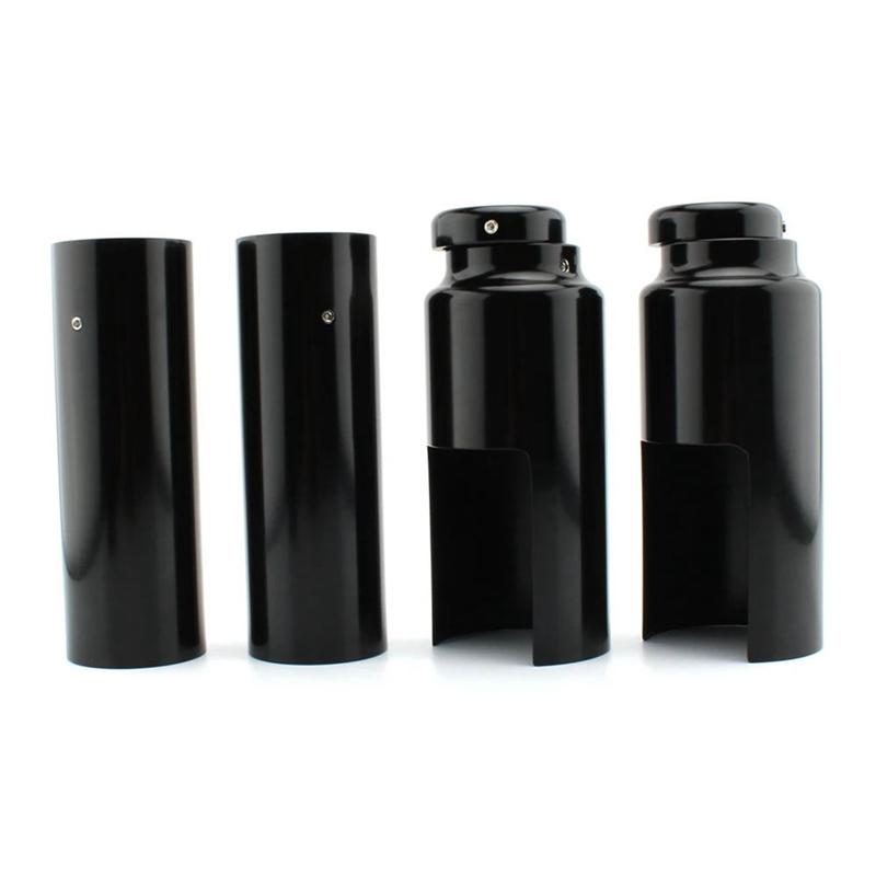 Upper Lower Fork Cover Tubes And Caps Kit Compatible With For  Davidson Dyna FXD 2006-2017