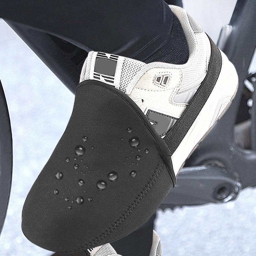 1 Pair Warm Cycling Overshoes Bike Overshoes Thermal Riding Overshoes Half Shoe Cover Shoes Cover Cycling Shoe Cover