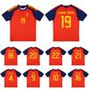 Spanje 2026-27 Thuis WK Voetbalshirt Fan Editie Korte Mouw Voetbalshirt Heren Dames