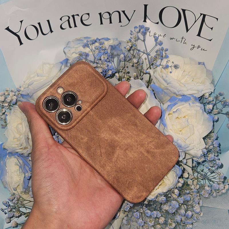 The Texture Is Suitable for The IPhone 15promax Phone Case, IPhone14 Half-wrapped 13/12 Fashionable Shell