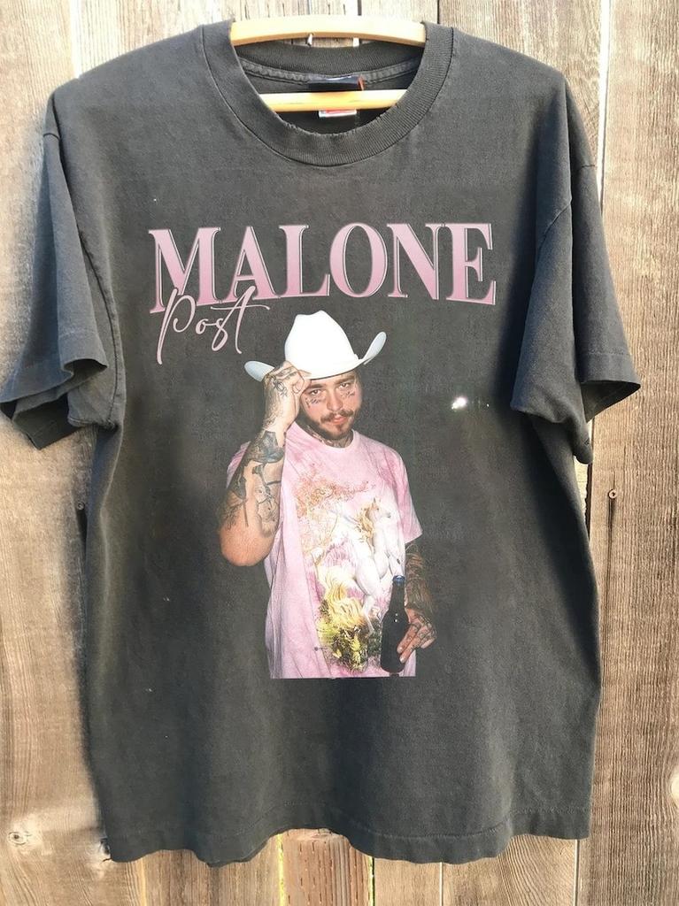 Vintage Post Malone Rap T-shirt Unisex Charcoal Color QT1590
