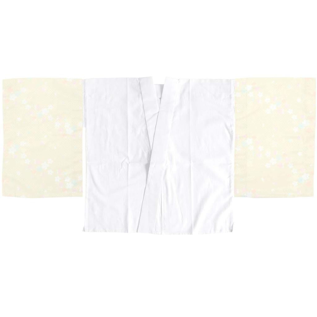 Washable set spare all year kimono collar [KYOETSU] half-kimono undergarment, 2-piece (half-kimono undergarment, sleeves), underwear, Yuzen, round,