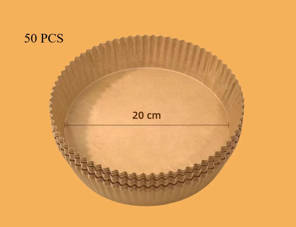 50/100Pcs Disposable Non-Stick Paper Round Air-Fryer Paper Liners Air Fryer Baking Papers Airfryer Paper Kitchen Accessories