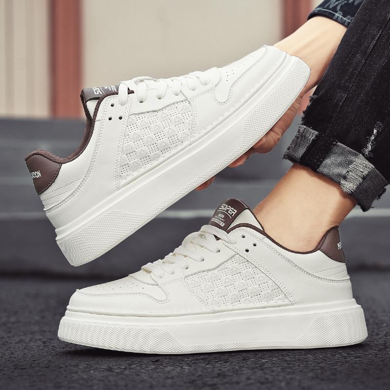New Casual High-Quality Versatile Casual White Sneakers Fashion Trendy Men's Shoes High-Quality Sports Shoes Breathable Com