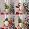 Christmas Elements Headband With Cartoon Reindeer And Snowman For Holiday Celebrations