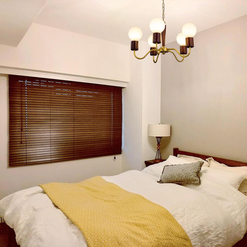 Chende Pendant Light Chandelier Retro Wood Brass LED Compatible 5 Lights Nordic Interior Ceiling Light Fixture Stylish Classic Antique Dining Room