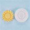 Silicone Mold for DIY Sunflower-Shaped Candles, Plaster, or Car Decoration Flowers