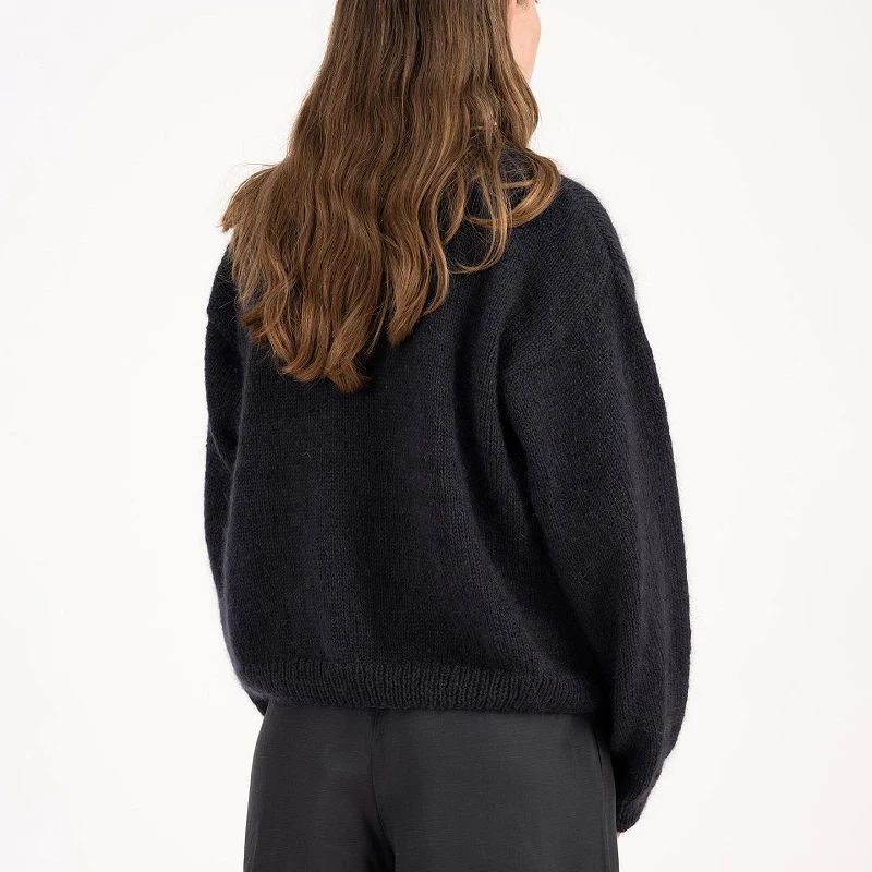 סוודר סרוג היפ הופ רחוב Y2K לנשים בסגנון אירופאי ואמריקאי לסתיו ולחורף