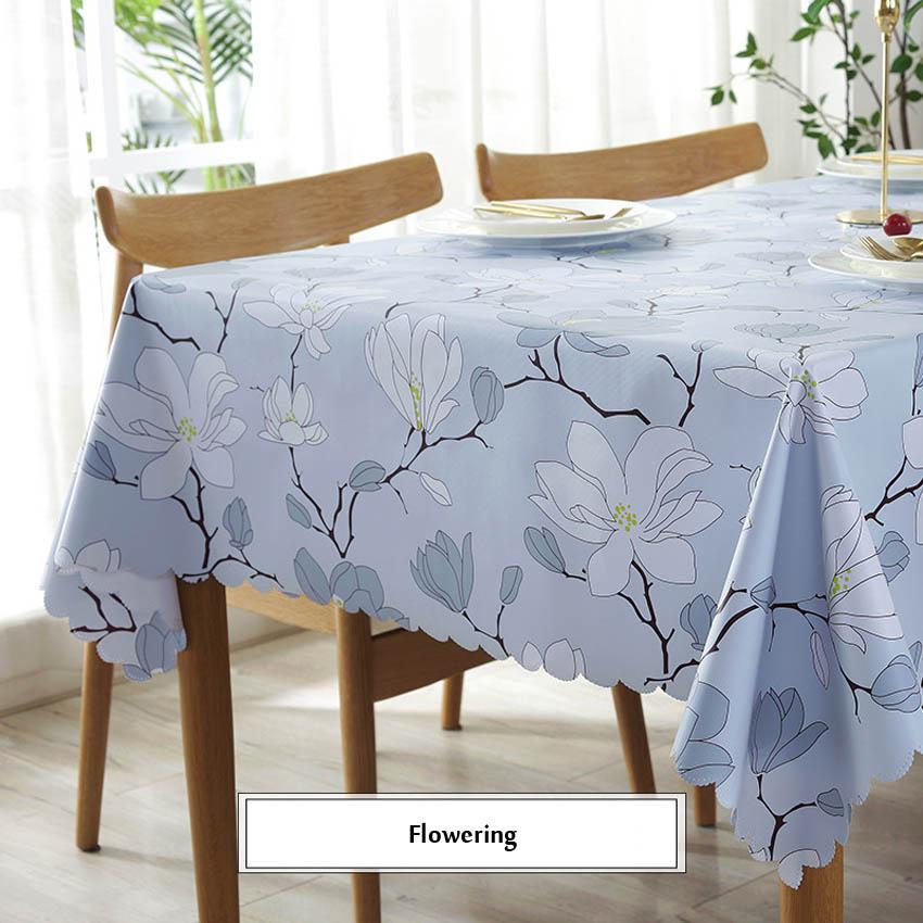 Pastoral Table Cloth Cover PVC Waterproof Tablecloths Background Cloth Plastic Table Cloth Home Decor Manteles Toalha De Mesa