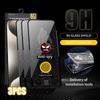 3pcs Magic Box Dust Proof Privacy Tempered Glass For iPhone 17 Pro Max Air 16 Pro Max 15 Pro Max 14 13 12 Pro Max Plus 16e Screen Protector