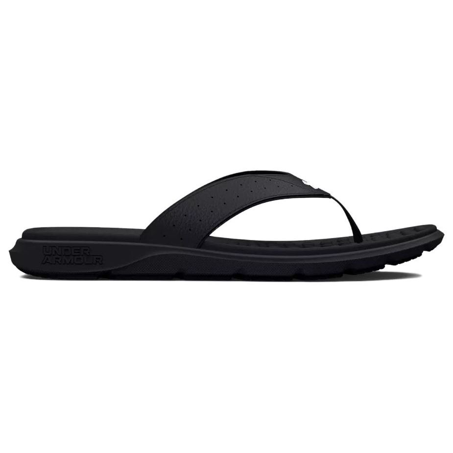 Under Armour Men's Ignite 7 Sandal Black White 3026026-001