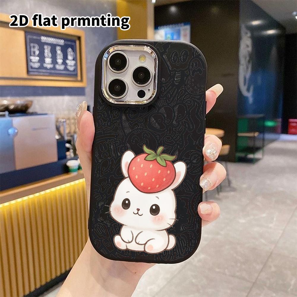 Phone Case: 2D Flat Design Suitable for iPhone 18 17 16 15 14 13 Pro Protective Case, Couple Style, Simple and Cute, Christmas and Halloween Gift