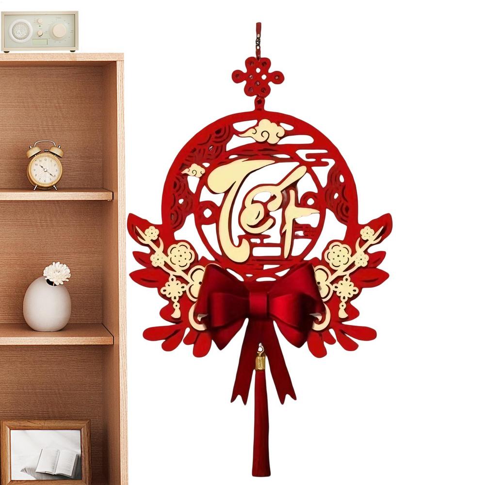 Vietnamese New Year Ornaments 2026 Hangable Wall Ornaments Festival Pendants With Tassel For Home Living Room Festival Events