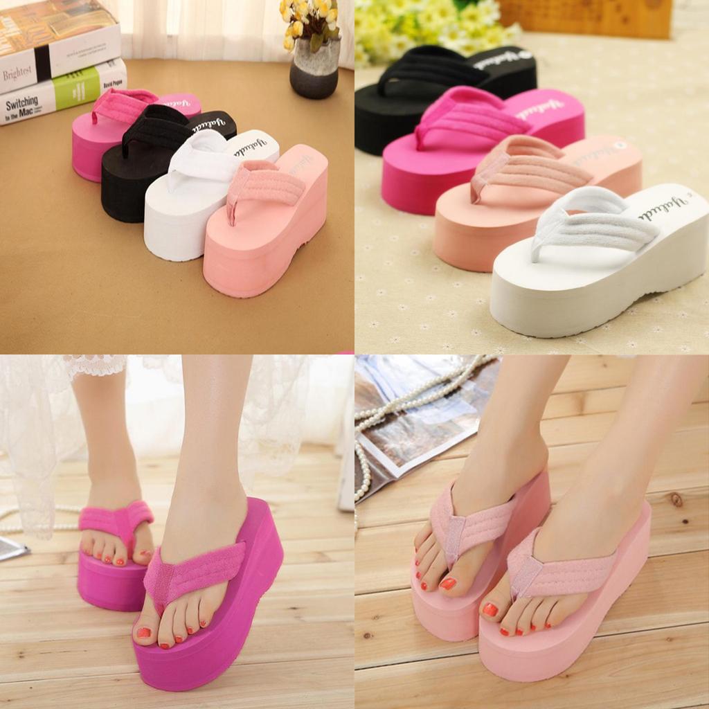 Stylish Womens Beach Sandals With Trendy Wedge Platform Slippers