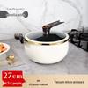 Large Capacity Non-Stick Micro-Pressure Cooker with Maifan Stone, Pumpkin Design, Ideal for Stews and Soups