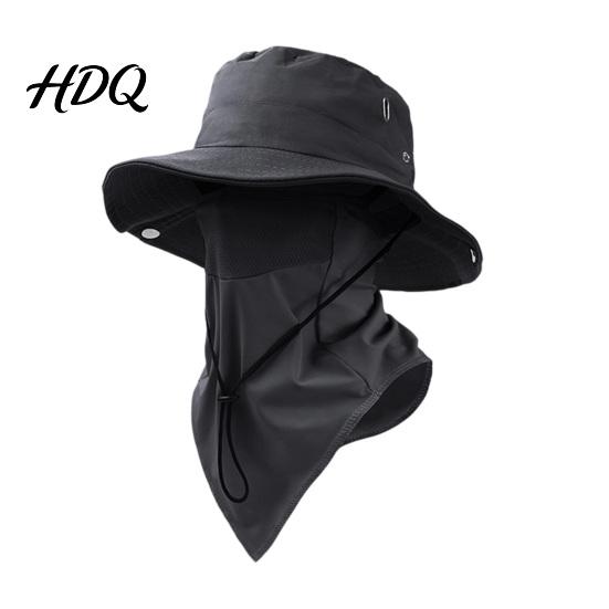 Mesh Sun Hat Breathable Hat Fisherman with Detachable Face Guard And Travel