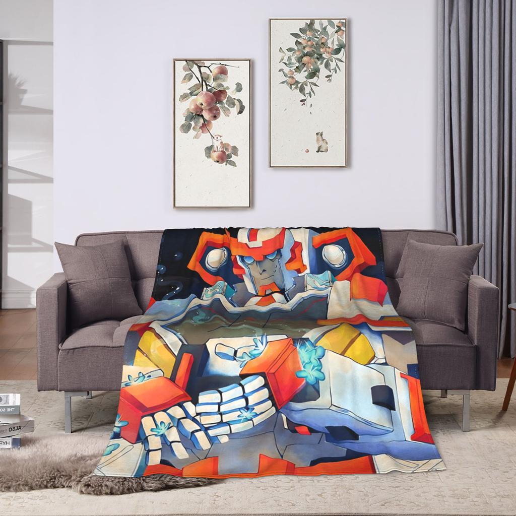 T-Transformers Ratchet Plush Blanket Kids  Flannel Bedding Throws For Bedroom Warm Custom DIY Quality Bedspread Gift