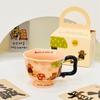 Shangqi Creative Ceramic Mug with Rocking Horse Bear Design