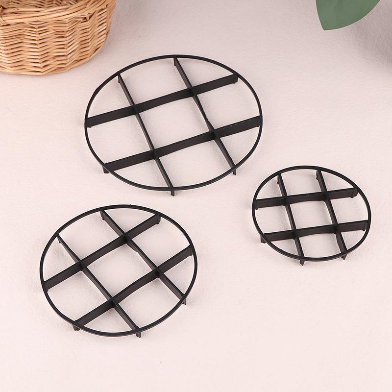 5Pcs Flower Pot Tray Anti Rot Root Plastic Saucer Bracket Drip Plant Flowerpot Tray Garden Flower Pot Hole Mesh Pad Supplies