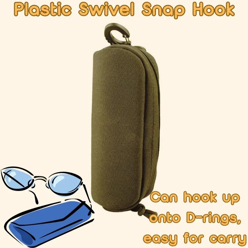 Outdoor Tactical Nylon Hard Case Glasses Box With Molle System Protection Box Accessory Pack Sunglasses Bag