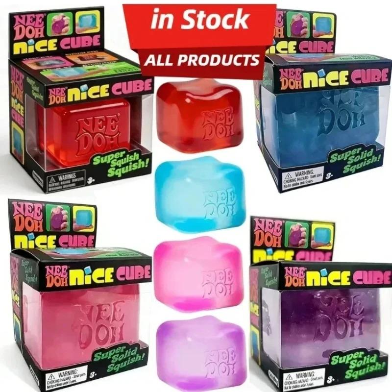 In Stock Squishy Schylling Needoh Nice Cube Sensory Toy Fidget Squishies Needooh Needoh Anti-Stress Blocks Pressure Relief Toy.