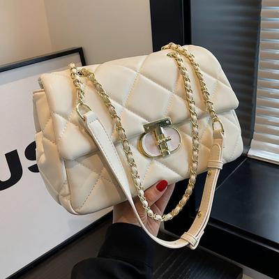 Rhombus Chain Bag, Shoulder Small Square Bag, Women's Bag, New Messenger Bag.