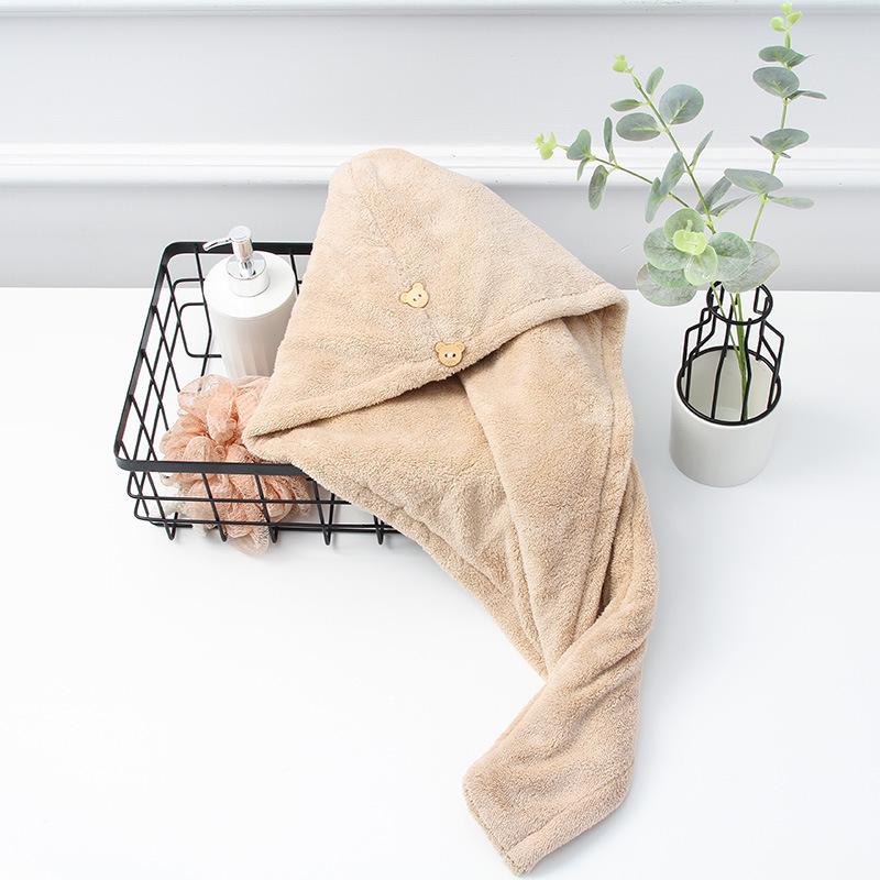 Damen Schnelltrocknendes, Saugfähiges Haarhandtuch-Wickeltuch - Dick, Fusselarm und Niedlich für Langes Haar