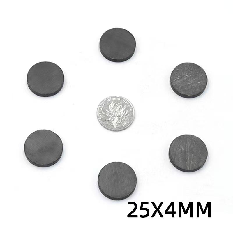 Black Ferrite Cylinder Magnet Ring with Hole - Strong Ring-Shaped Salvage Magnet.