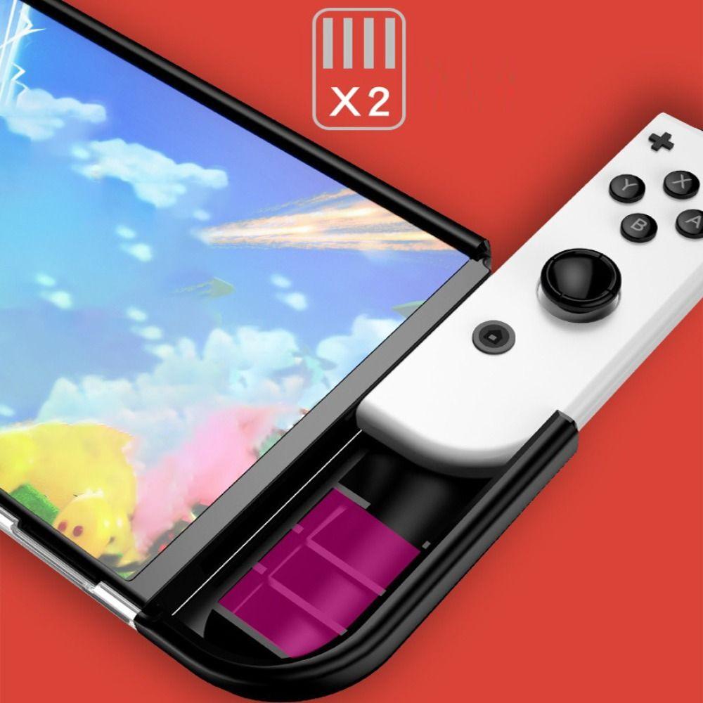 Ergonomic Protective Case Dockable Grip Shell Handheld Console Cover for Nintendo Switch OLED
