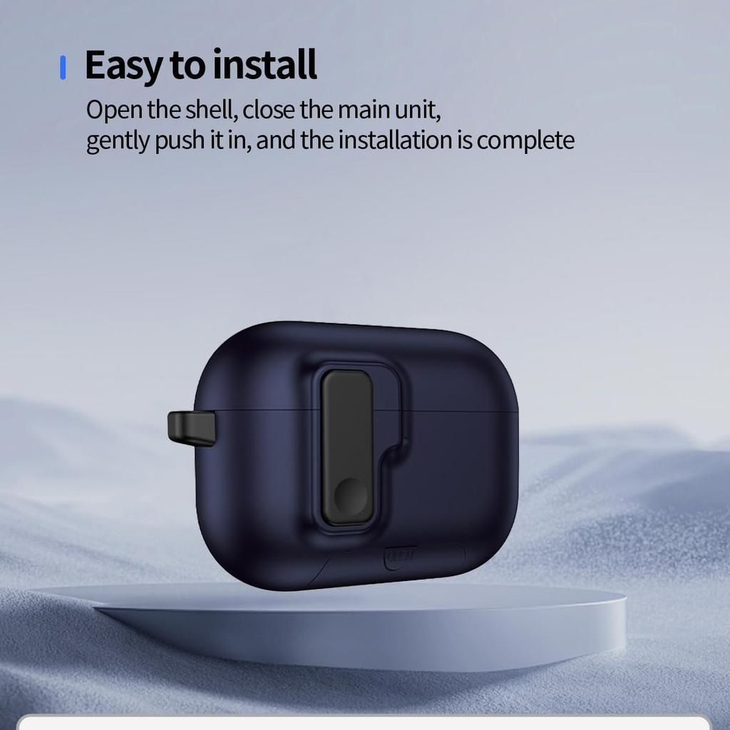 for AirPods Pro 3 Case with Phone Holder For AirPods Pro 3 Case Automatic Magnetic Lock with Cleaning Kit Case for AirPods Pro 3