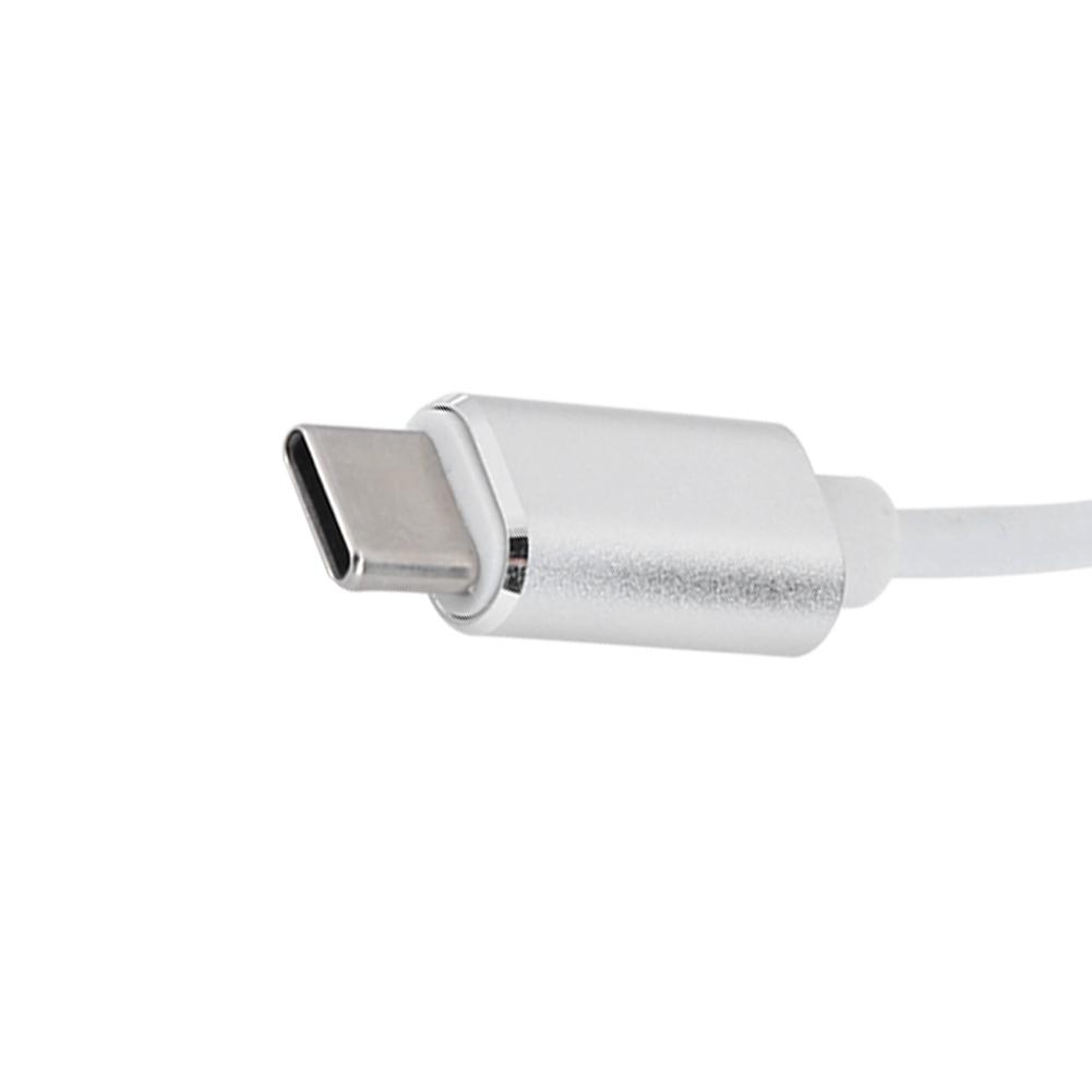 Aluminum Alloy TYPEC 7.1 External No Drive Stereo Sound Card Audio Adapter