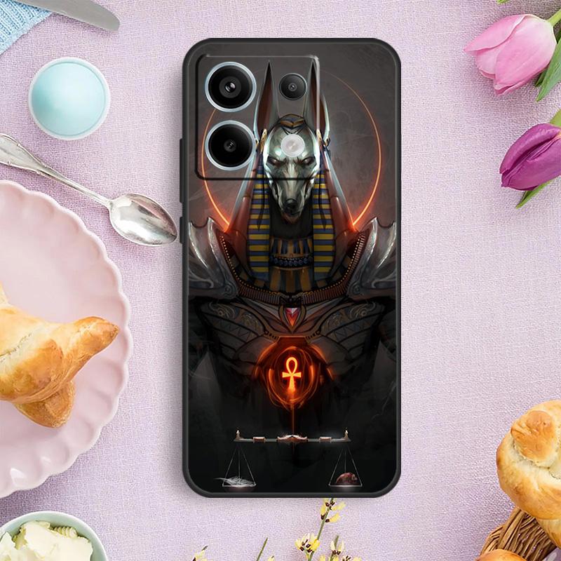 Egypt Nefertiti Anubis Ankh Case For Xiaomi Redmi Note 12 11 9 10 13 Pro Plus 9S 10S 11S 12S Redmi 12 10 C 9C 13C Cover