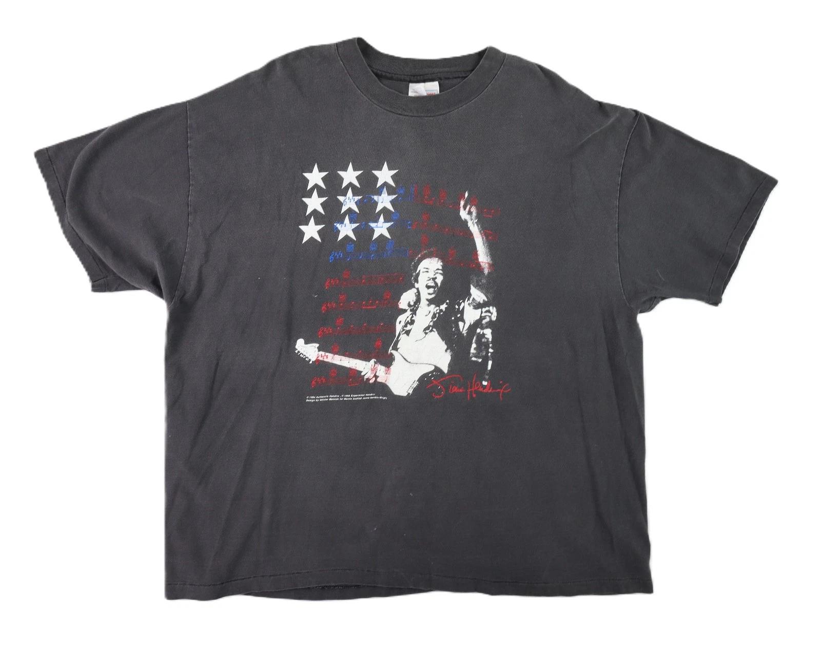 VTG 90s 1995 XL Jimi Hendrix Experience Electric Guitar Festival Seattle T Shirt 3XL