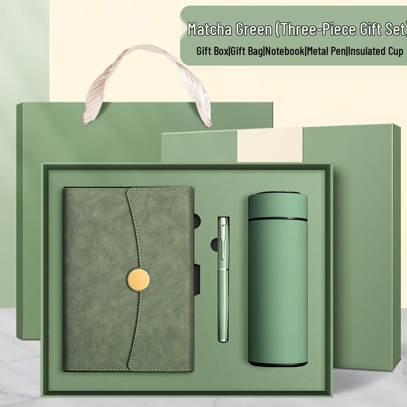 Custom Gift Set: Business A5 Notebook & Thermos Cup - Perfect for Teacher's Day, Mid-Autumn Festival, or Company Anniversaries.