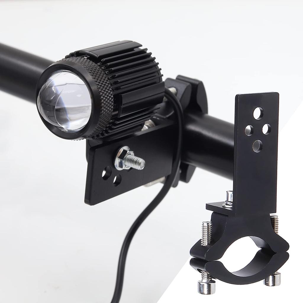 Biqing 2PCS Motorcycle Tube Clamp Mounting Bracket, Motorcycle Headlight Fog Light Spotlight Mounting Clamp