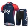Mens Cycling Jersey Shorts Set With Gel Pad Breathable Quick-Dry Mountain Bike Apparel