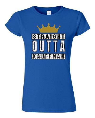 Junior Straight Outta Kauffman Crown Baseball Ball Game Sports DT T-Shirt Tee Unisex T-Shirt