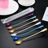 Golden Long Handle Stainless Steel Stirring Spoon and Ladle
