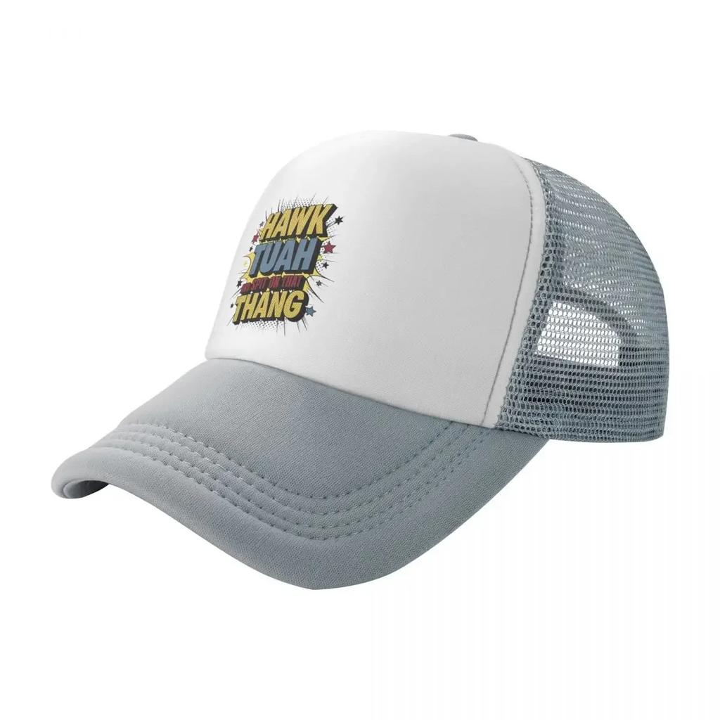 Unisex Dam Hawk Tuah Spottar På Den Där Roliga Truckerhattar HipHop Nät Baseballkeps Hatt Justerbar Solkepsar