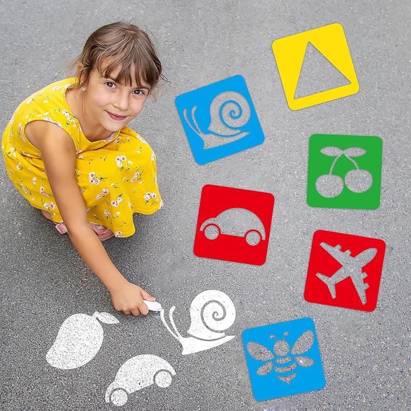 Kids Drawing Stencils Washable Reusable for Cartoon Themed Shape Template For Kid Toddlers Preschool Template Painting TMZ