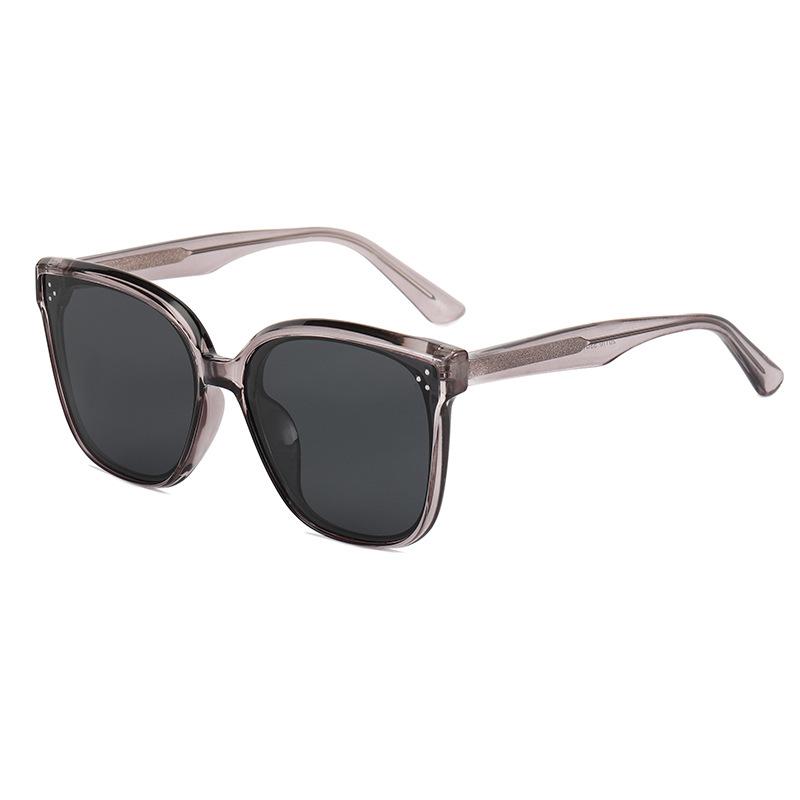 Pin Gm Sunglasses For Women'S Street Photography, Large Frame, Round Face, Thin Polarized Sunglasses, Uv-Proof Glasses
