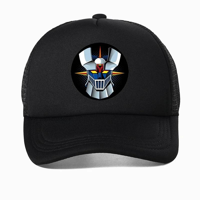 Unisex summer Dad hat Anime Mazinger Z baseball cap Für Männer Design Kurzarm Mode Benutzerdefinierte Plus Cartoon Camiseta hats